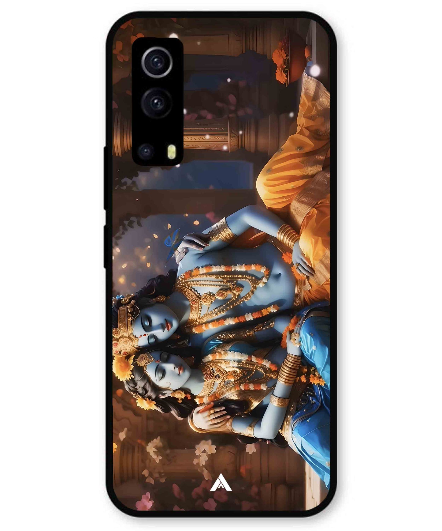 Krishna Radha Metal Back Cover Phone Case for iQOO Z3