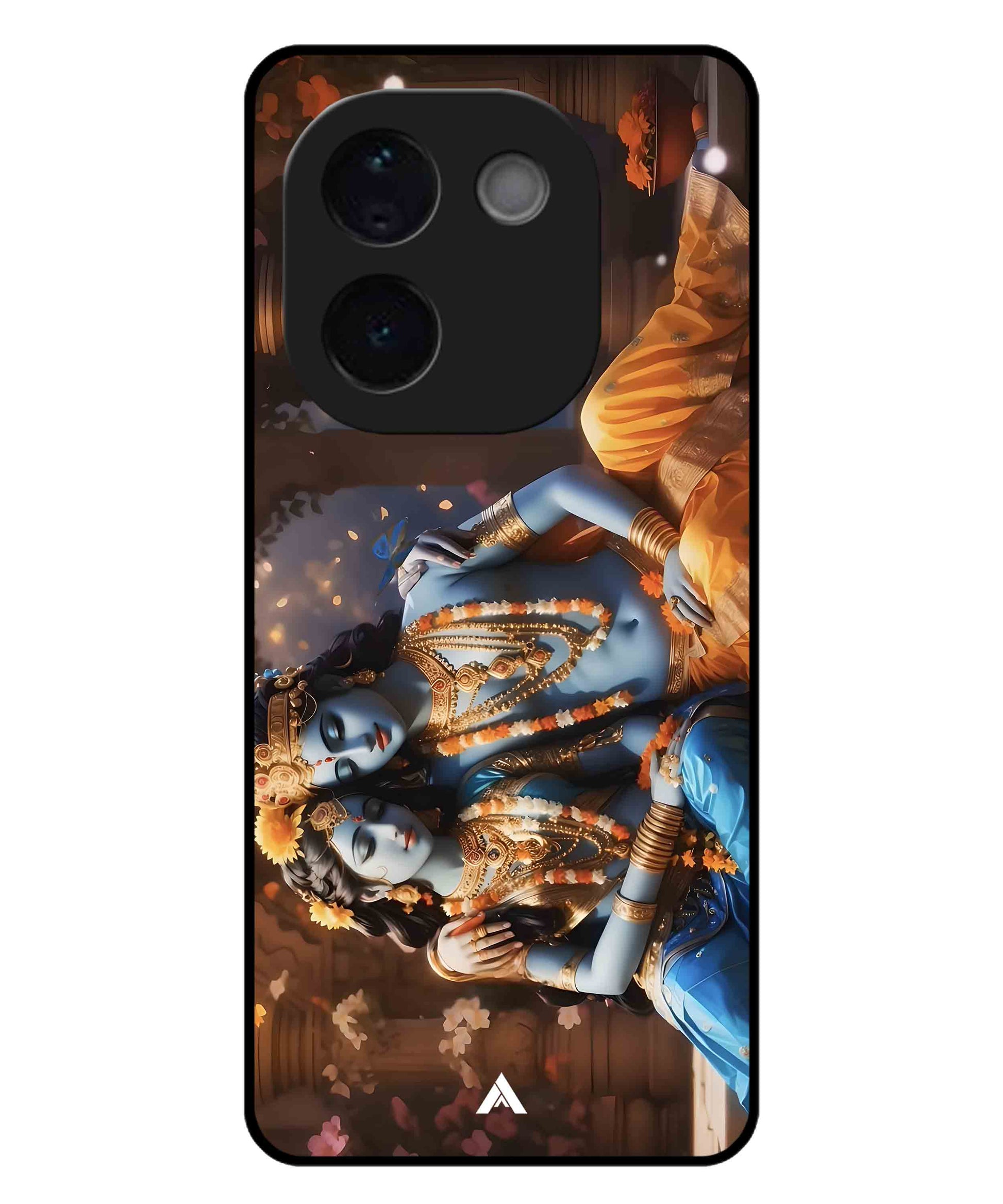 Krishna Radha Metal Back Cover Phone Case for iQOO Z9s Pro
