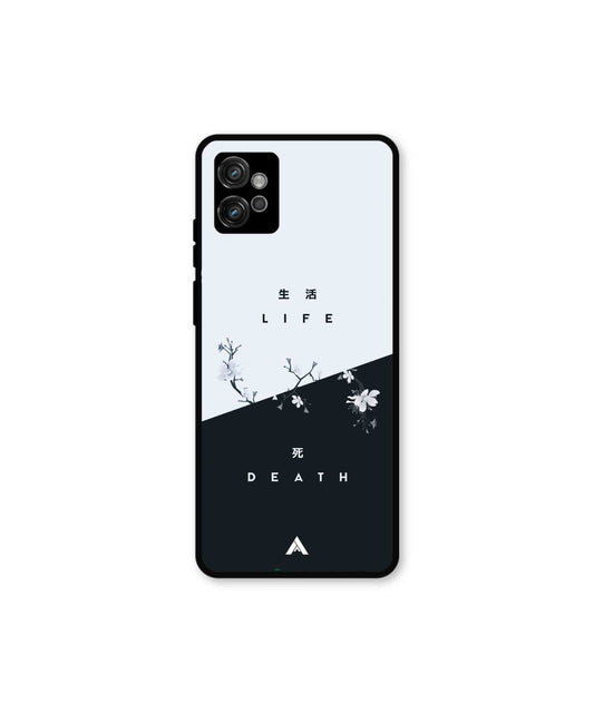 Life Death Metal Back Cover Phone Case for Moto G32