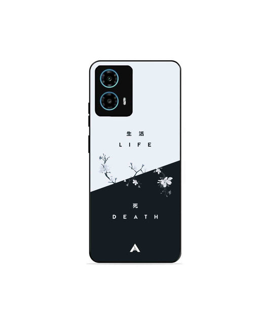 Life Death Metal Back Cover Phone Case for Moto G34
