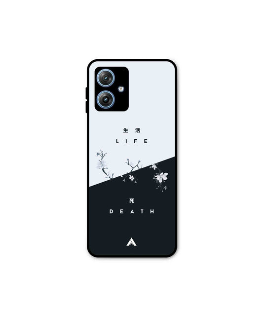 Life Death Metal Back Cover Phone Case for Moto G64