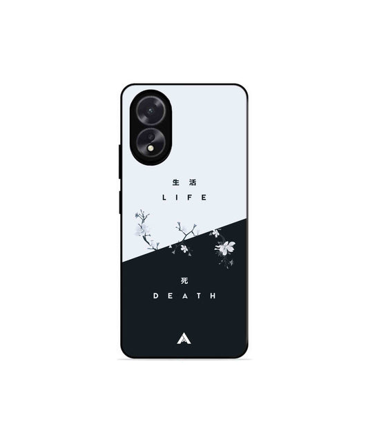 Life Death Metal Back Cover Phone Case for Oppo A38