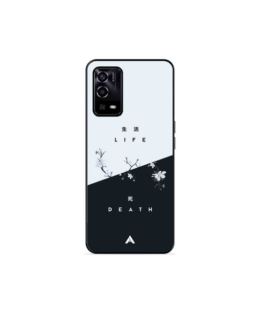 Life Death Metal Back Cover Phone Case for Oppo A53s