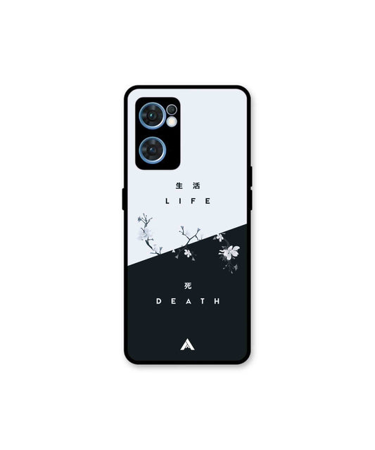 Life Death Metal Back Cover Phone Case for Oppo F21 Pro 4G