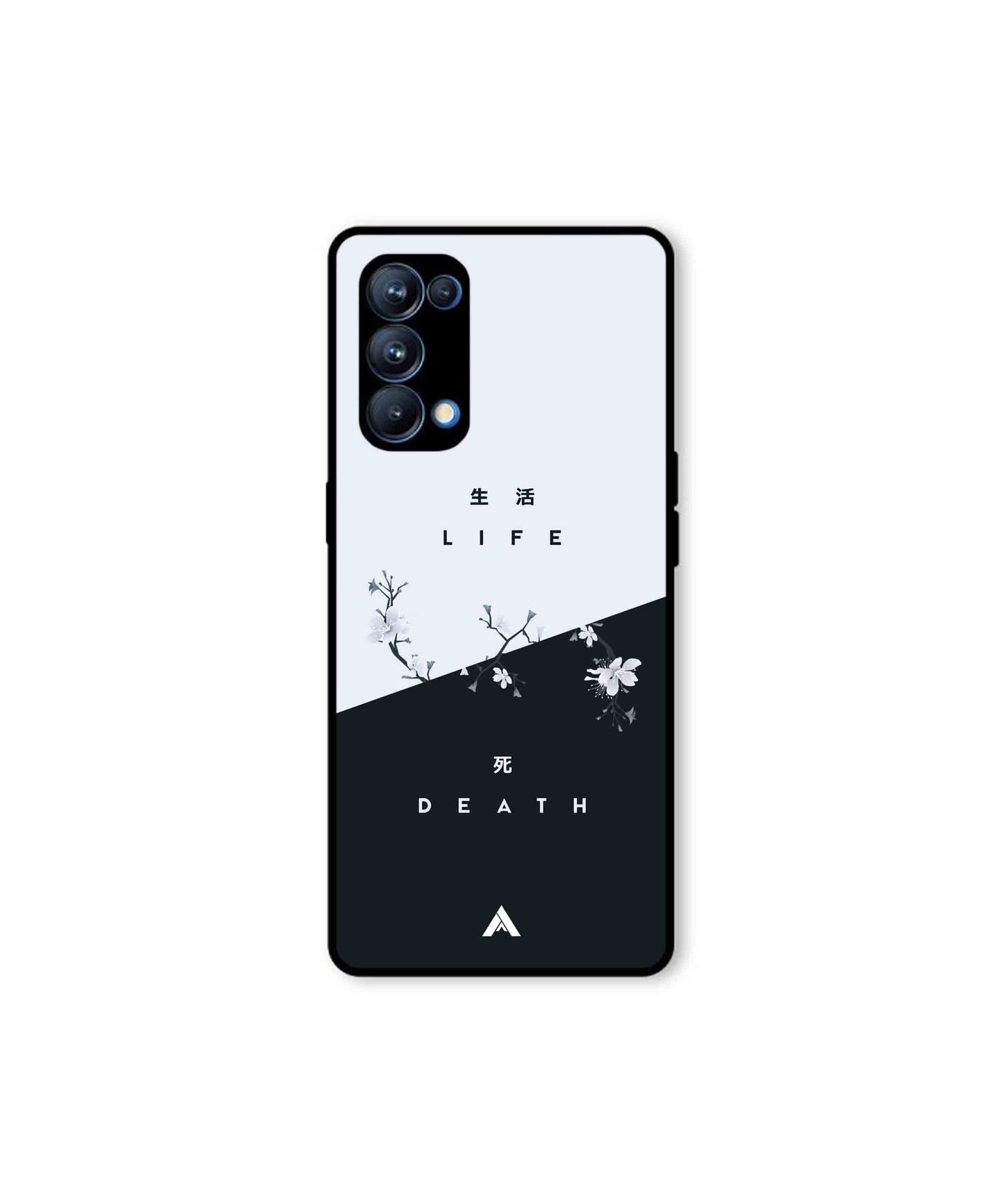Life Death Metal Back Cover Phone Case for Oppo Reno 5 Pro
