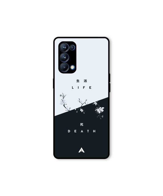 Life Death Metal Back Cover Phone Case for Oppo Reno 5 Pro