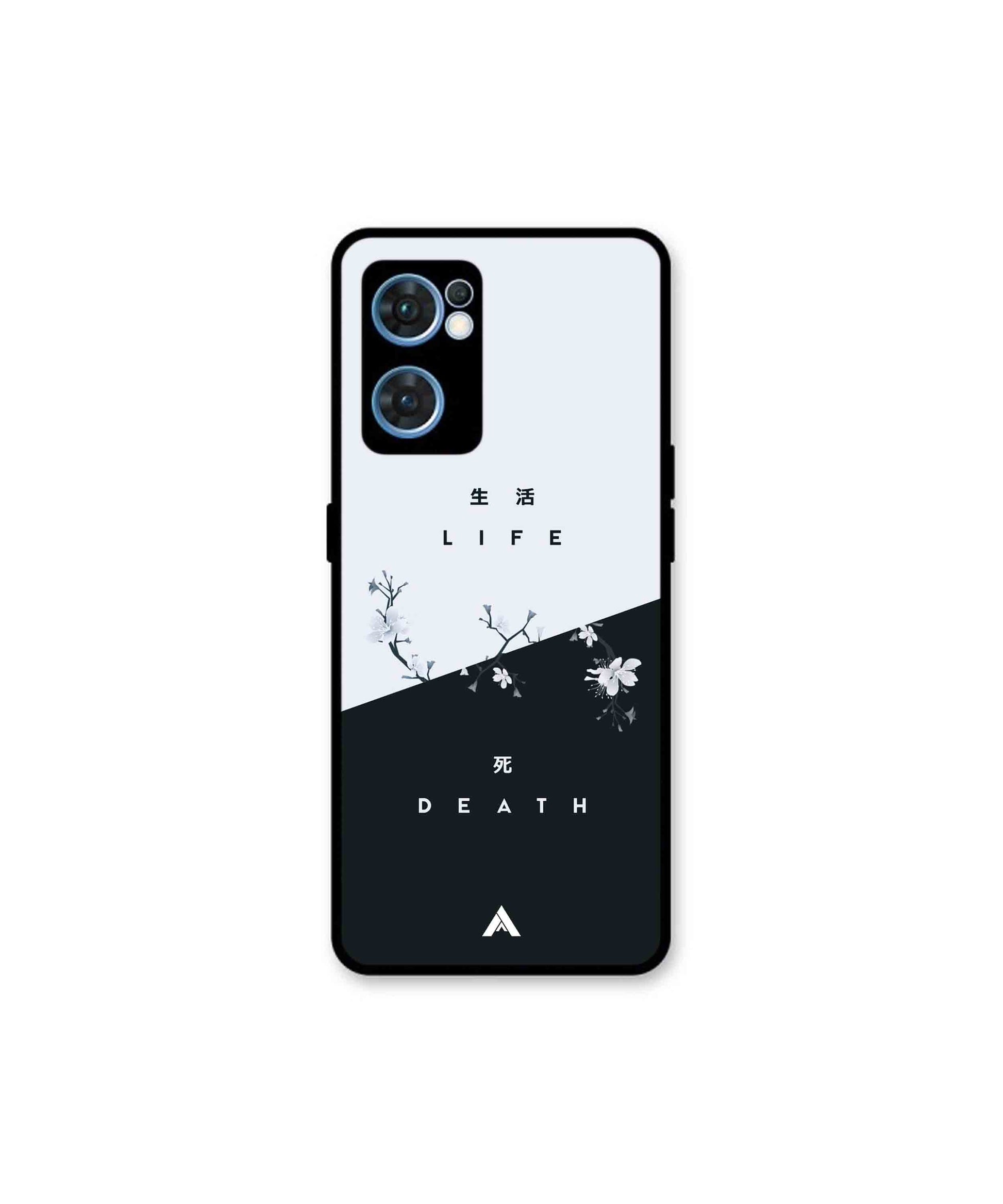 Life Death Metal Back Cover Phone Case for Oppo Reno 7 4G
