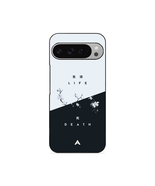 Life Death Metal Back Cover Phone Case for Pixel 9 Pro
