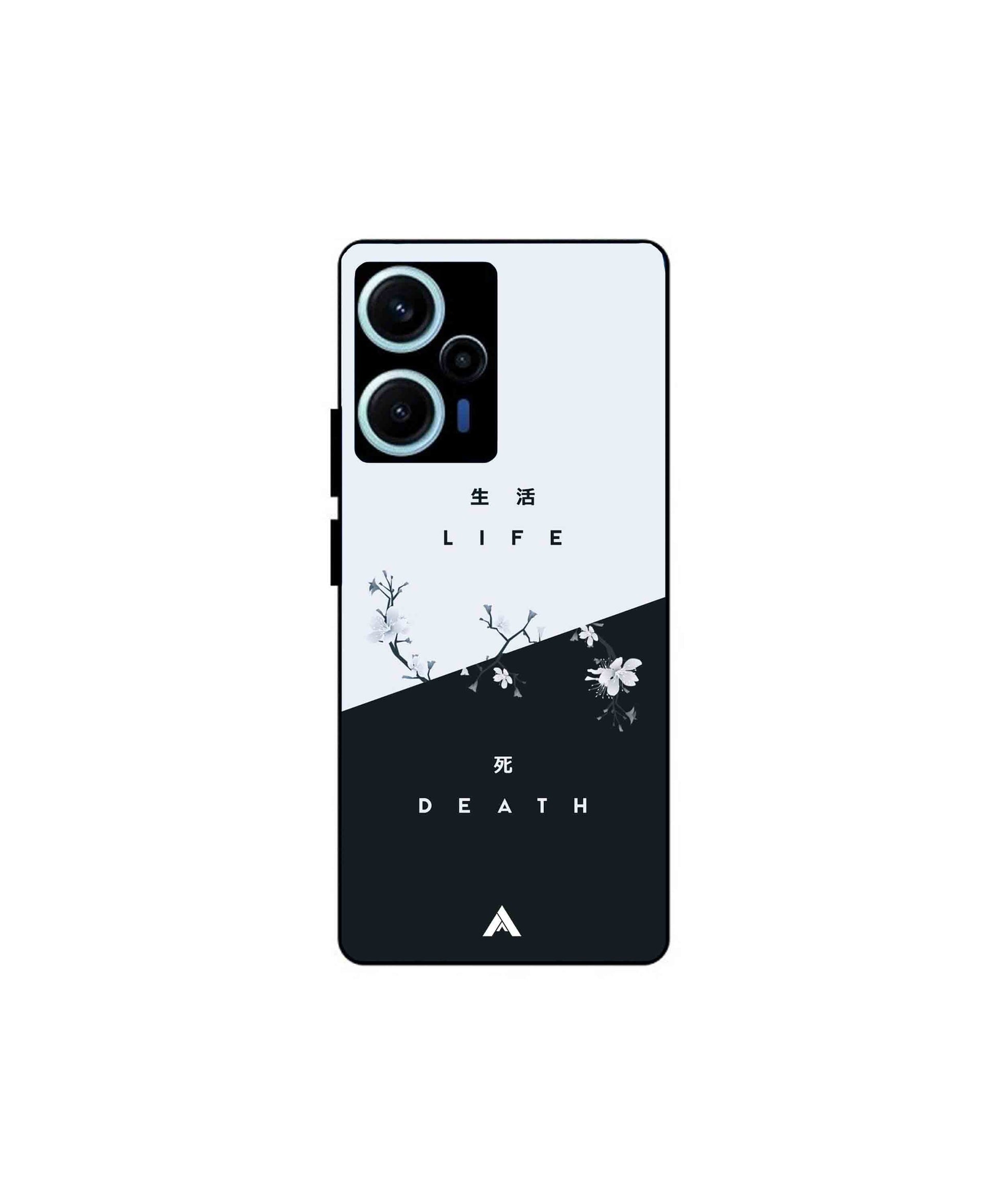Life Death Metal Back Cover Phone Case for Poco F5