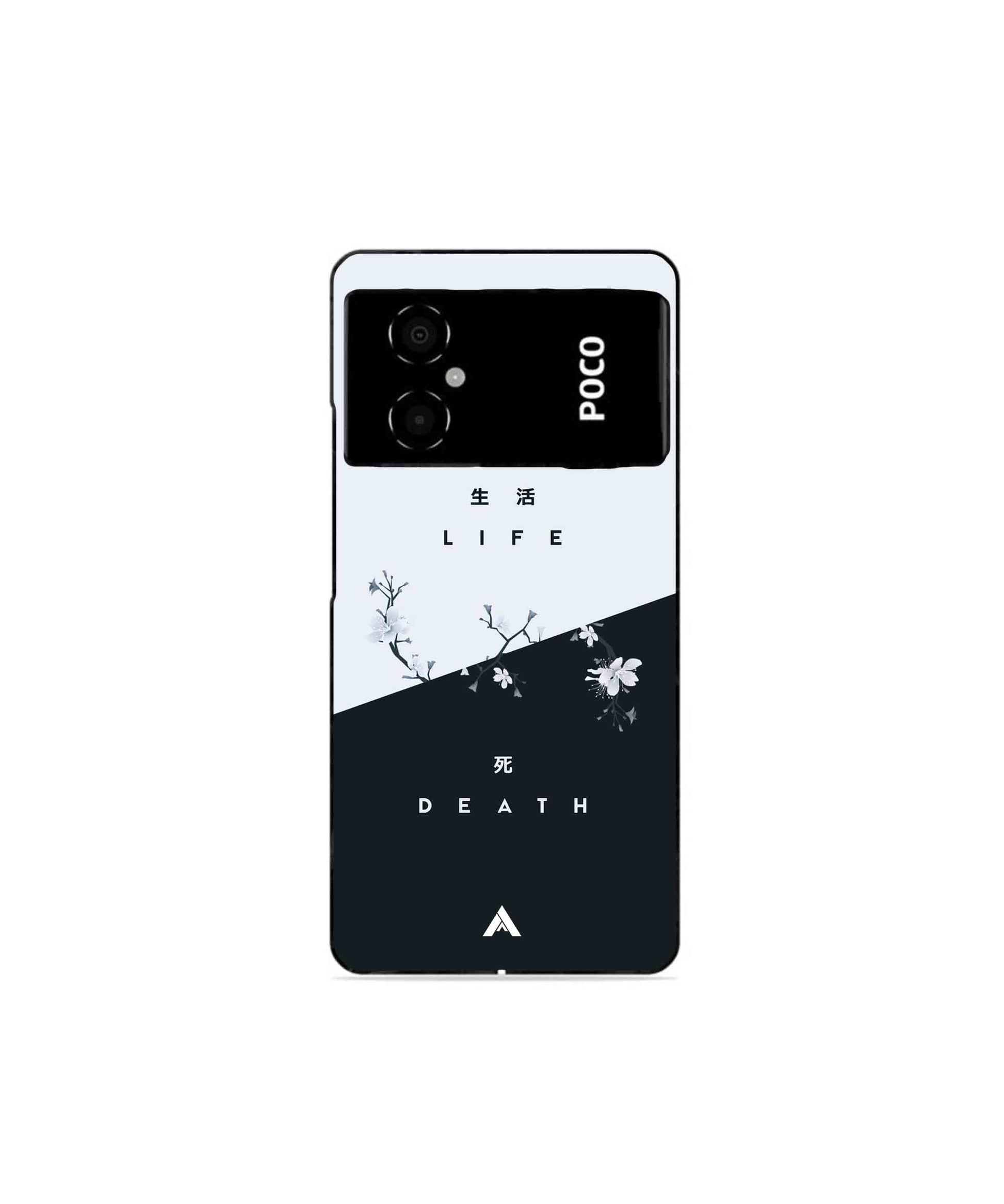 Life Death Metal Back Cover Phone Case for Poco M4 5G
