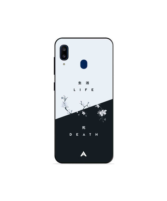 Life Death Metal Back Cover Phone Case for Samsung Galaxy A20