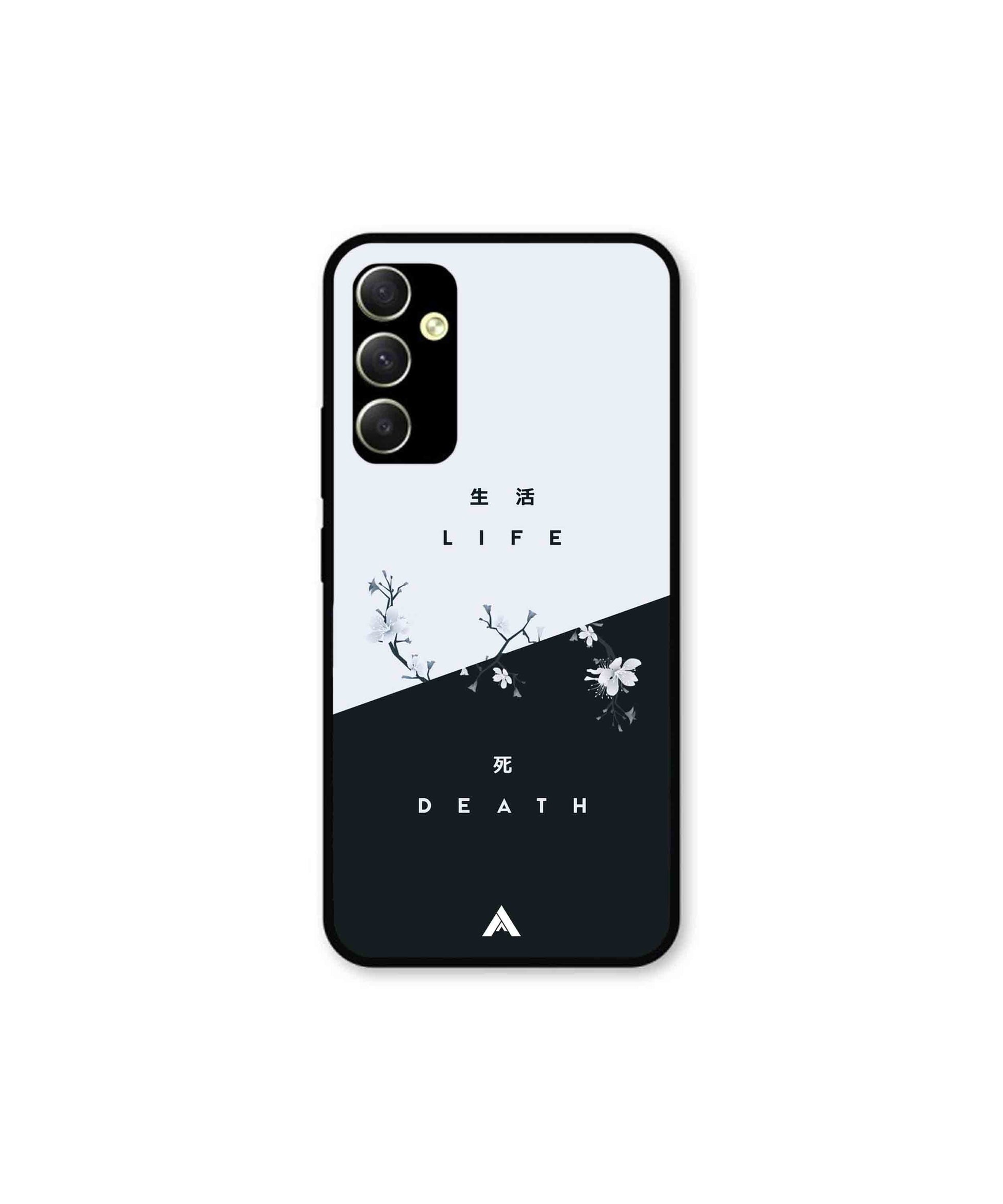 Life Death Metal Back Cover Phone Case for Samsung Galaxy A34 5G