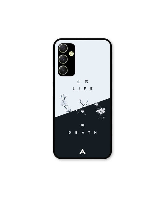 Life Death Metal Back Cover Phone Case for Samsung Galaxy A34 5G