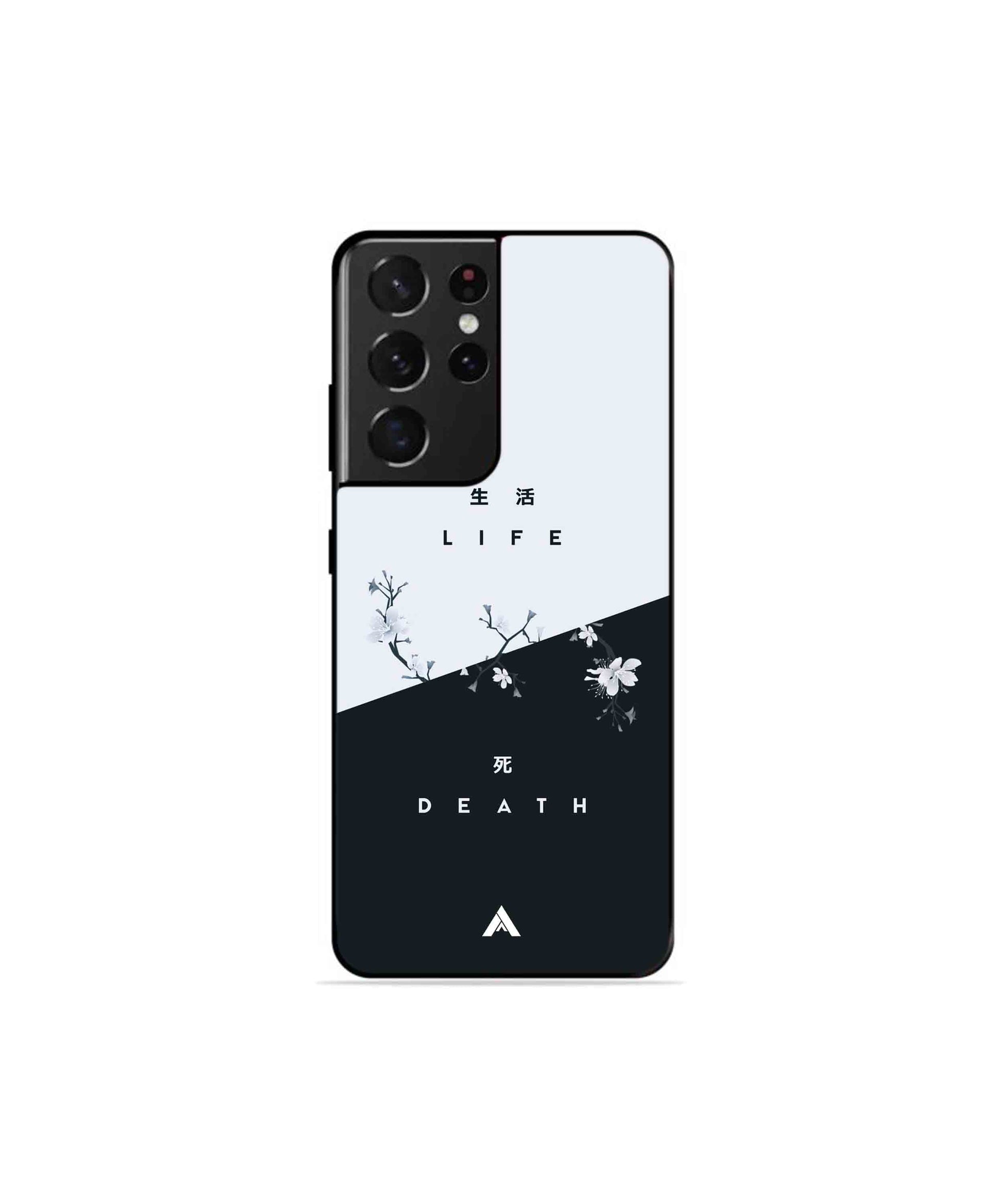 Life Death Metal Back Cover Phone Case for Samsung Galaxy S21 Ultra