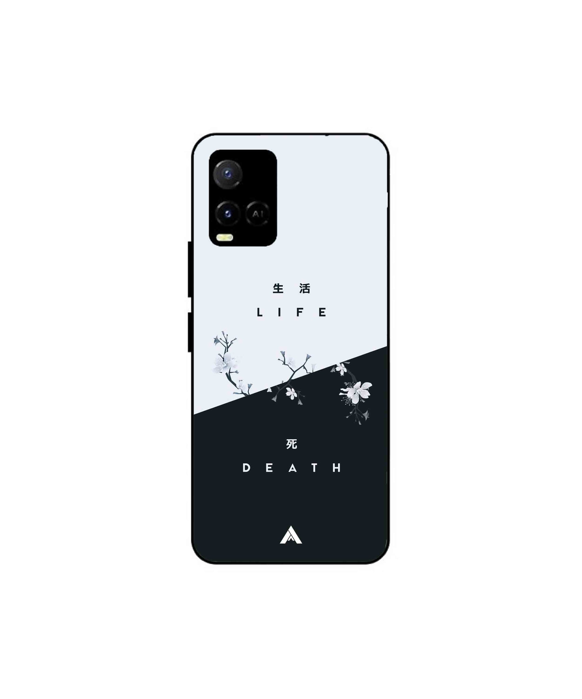 Life Death Metal Back Cover Phone Case for Vivo Y33s