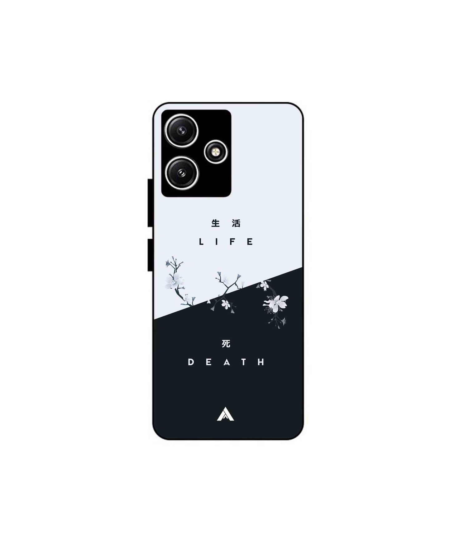 Life Death Metal Back Cover Phone Case for Xiaomi Redmi 12 5G