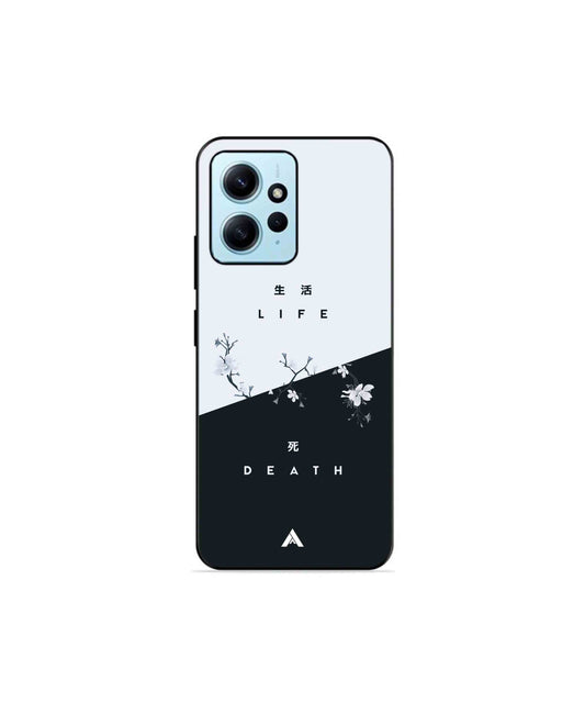 Life Death Metal Back Cover Phone Case for Xiaomi Redmi Note 12 4G
