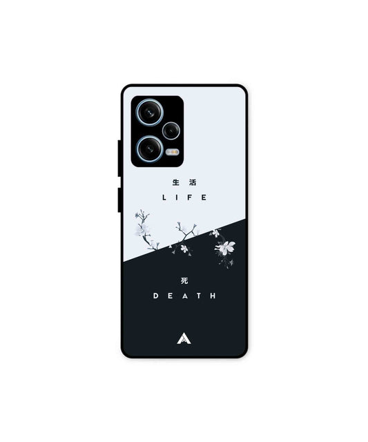 Life Death Metal Back Cover Phone Case for Xiaomi Redmi Note 12 Pro Plus