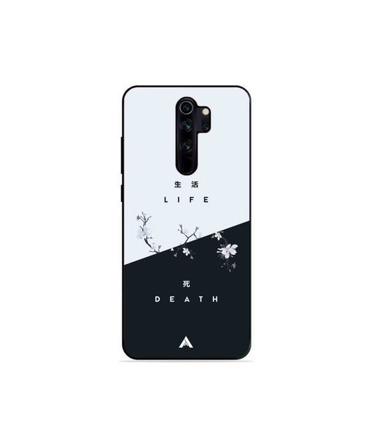 Life Death Metal Back Cover Phone Case for Xiaomi Redmi Note 8 Pro