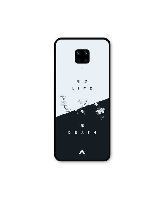 Life Death Metal Back Cover Phone Case for Xiaomi Redmi Note 9 Pro