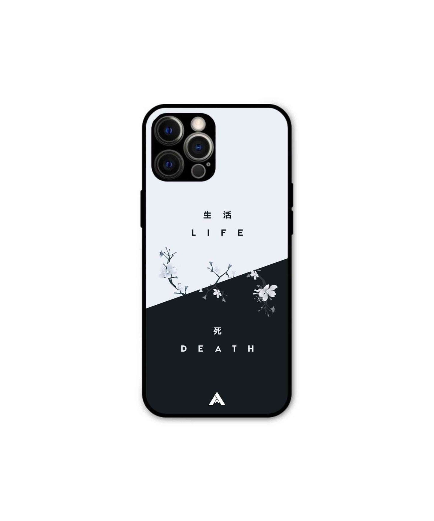 Life Death Metal Back Cover Phone Case for iPhone 12 Pro Max