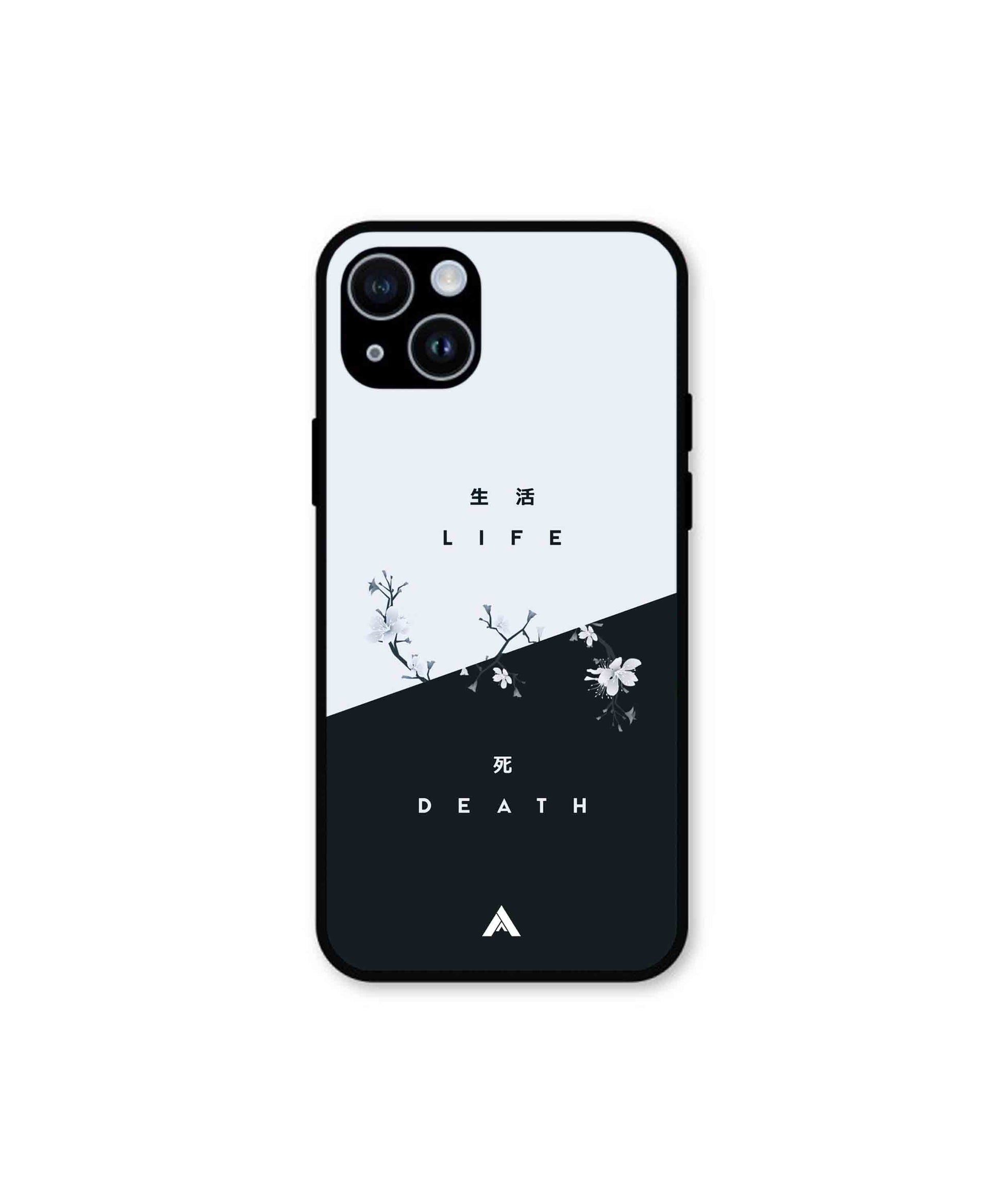 Life Death Metal Back Cover Phone Case for iPhone 14 Plus