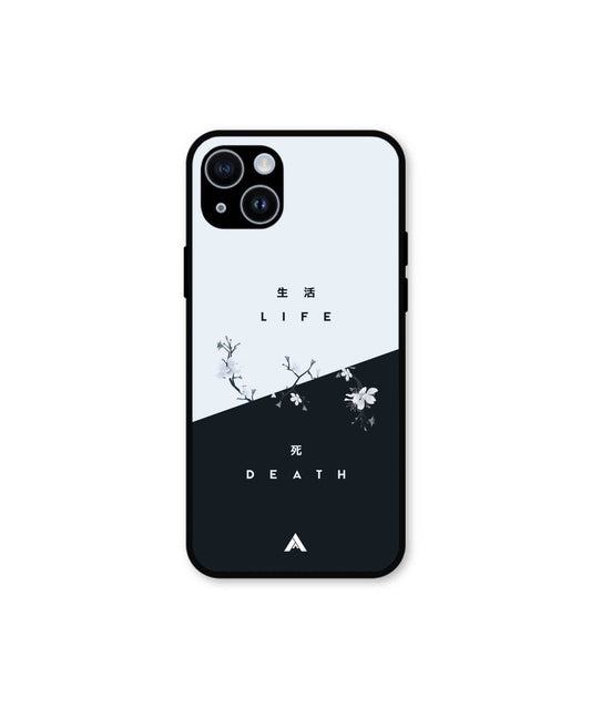 Life Death Metal Back Cover Phone Case for iPhone 14 Plus