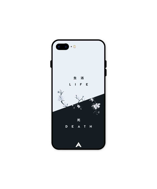 Life Death Metal Back Cover Phone Case for iPhone 8 Plus
