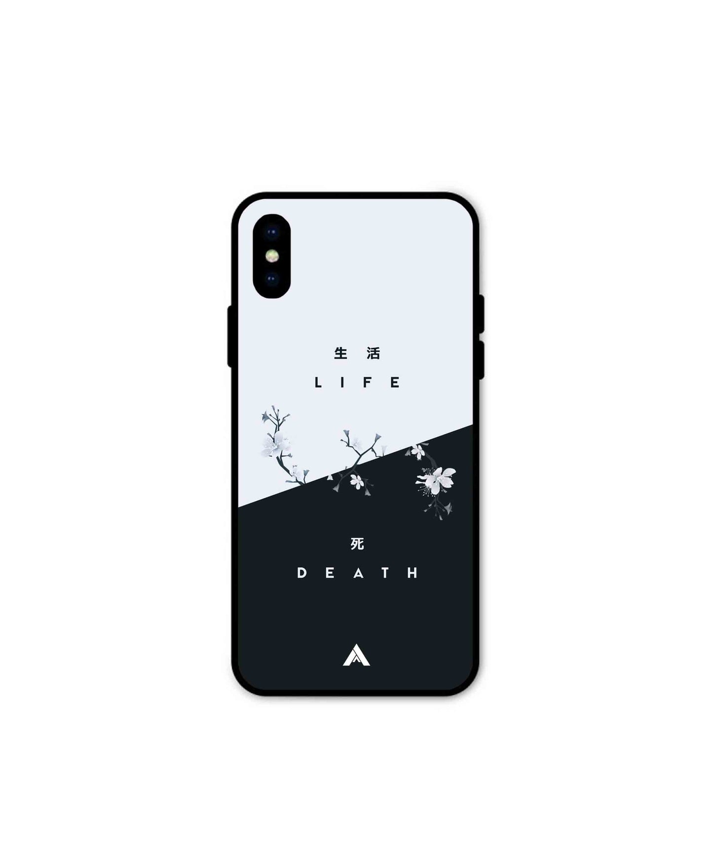 Life Death Metal Back Cover Phone Case for iPhone Xs