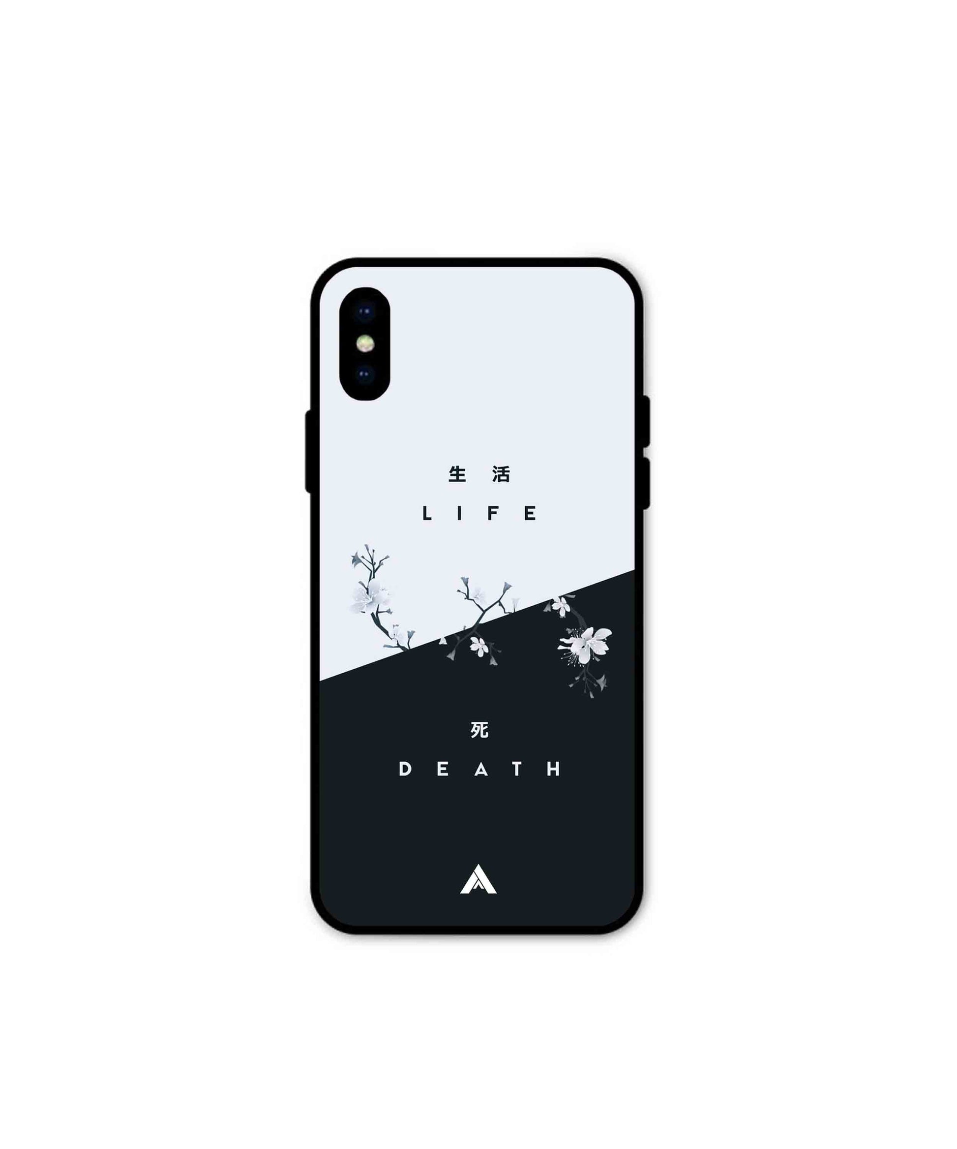 Life Death Metal Back Cover Phone Case for iPhone Xs