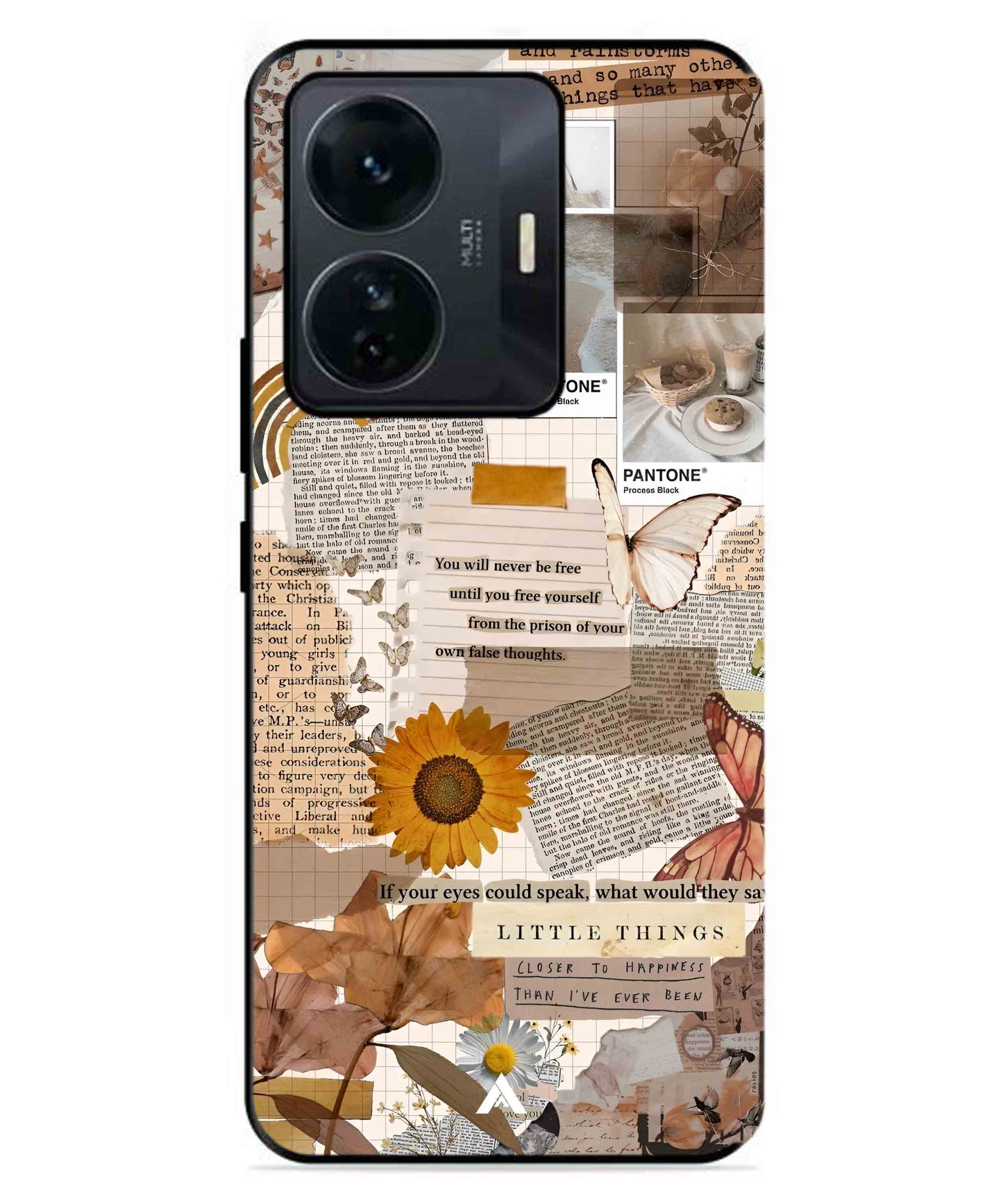 Little Things Metal Back Cover Phone Case for IQOO Z6 Pro