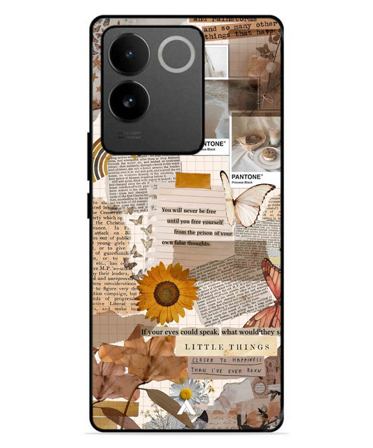 Little Things Metal Back Cover Phone Case for IQOO Z7 Pro