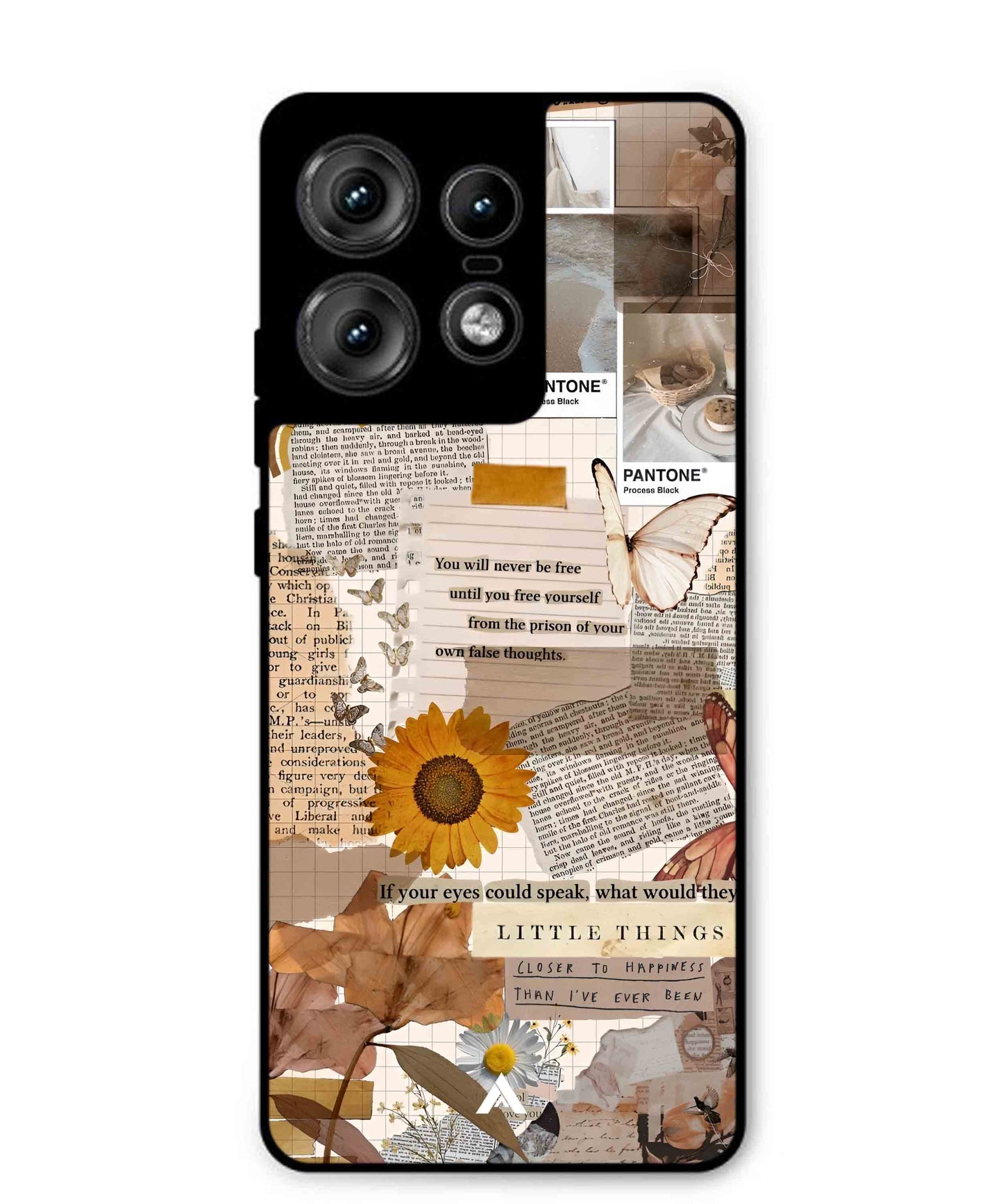 Little Things Metal Back Cover Phone Case for Moto Edge 50 Pro