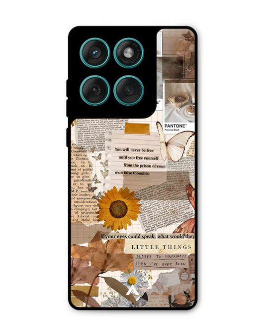 Little Things Metal Back Cover Phone Case for Moto Edge 60 Fusion