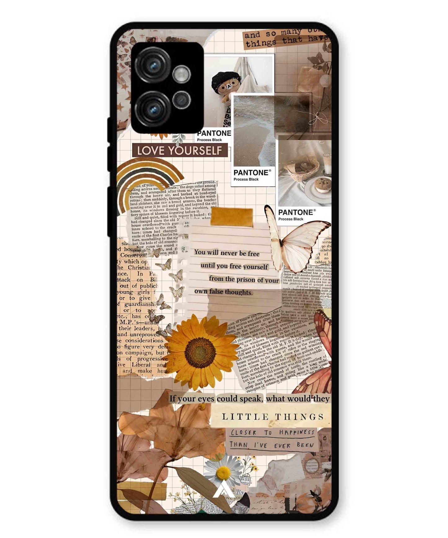 Little Things Metal Back Cover Phone Case for Moto G32