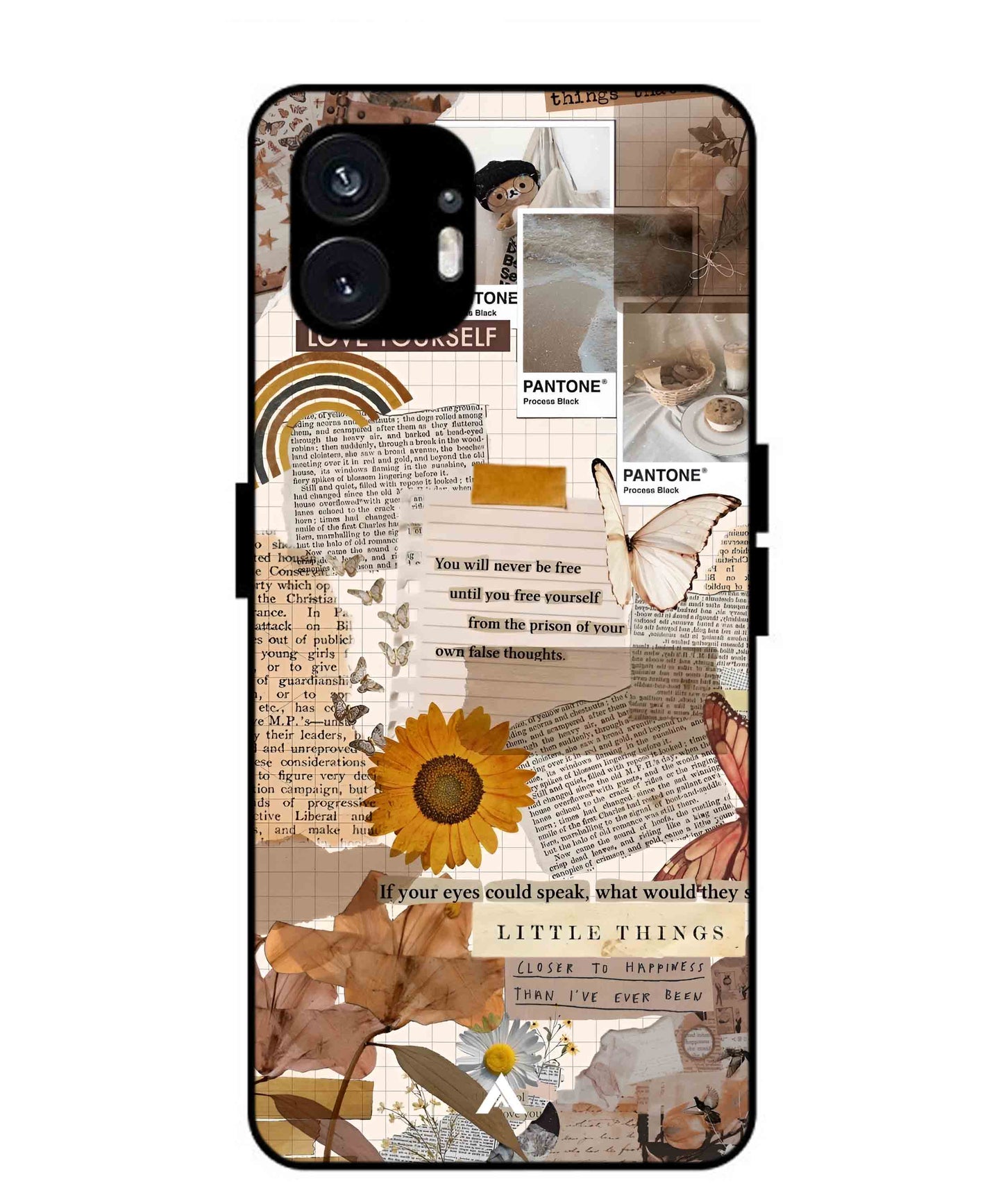 Little Things Metal Back Cover Phone Case for Nothing Phone 2