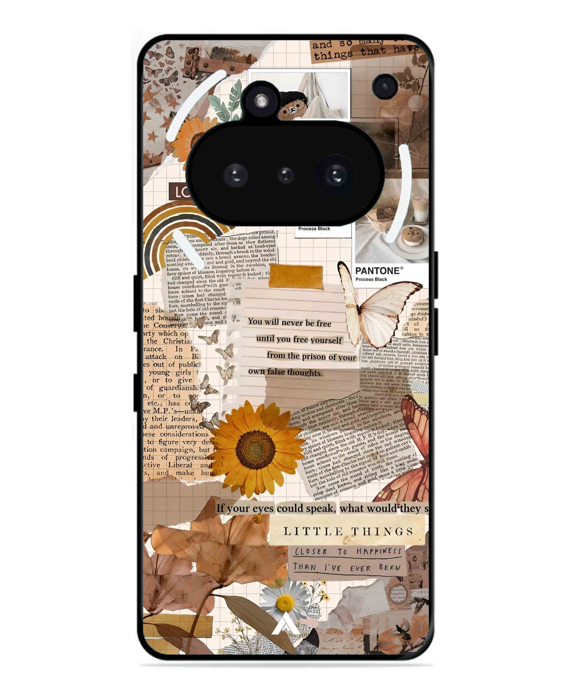 Little Things Metal Back Cover Phone Case for Nothing Phone 3a