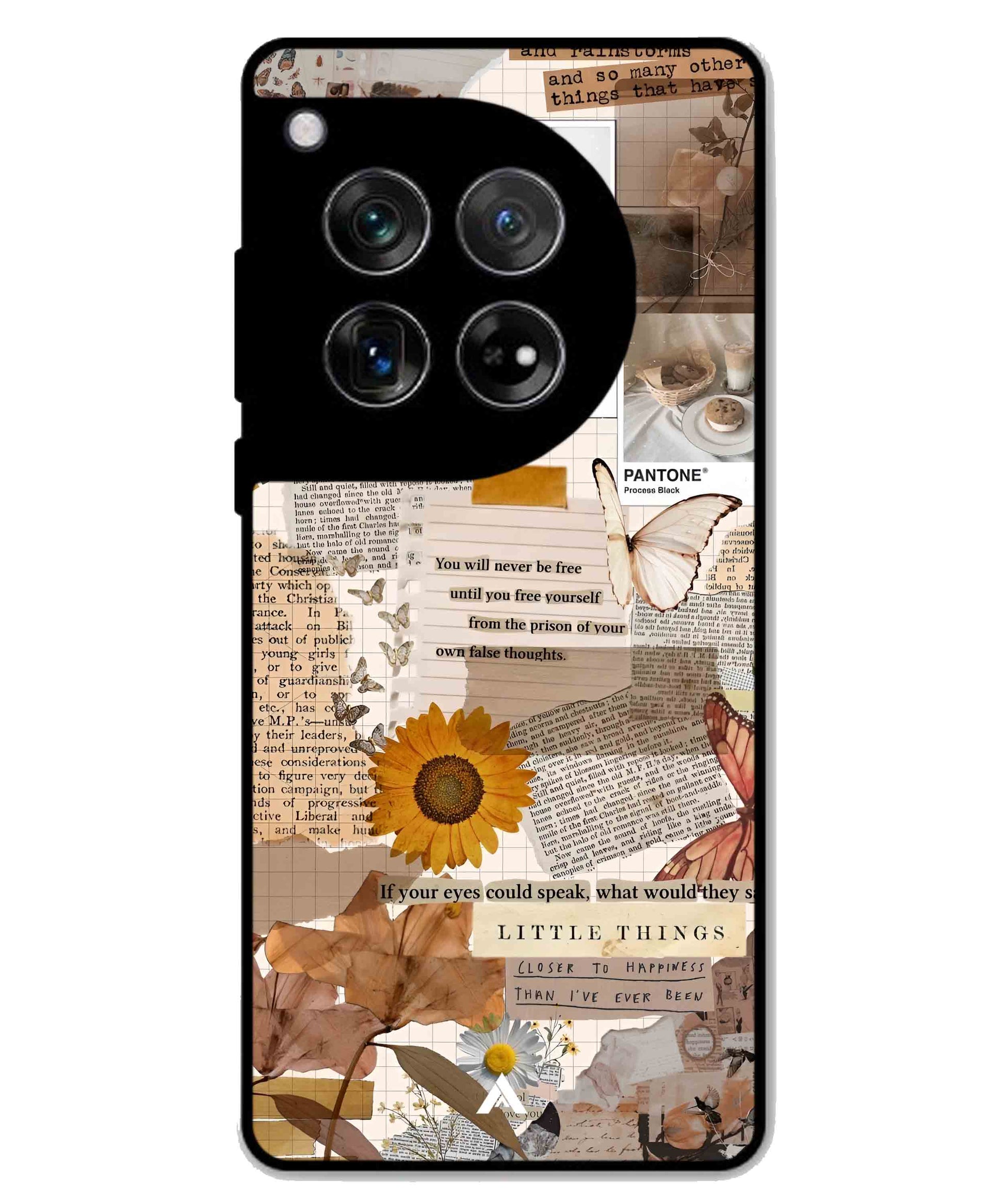 Little Things Metal Back Cover Phone Case for Oneplus 12