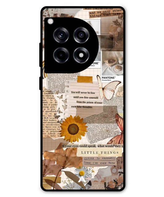 Little Things Metal Back Cover Phone Case for Oneplus 12R