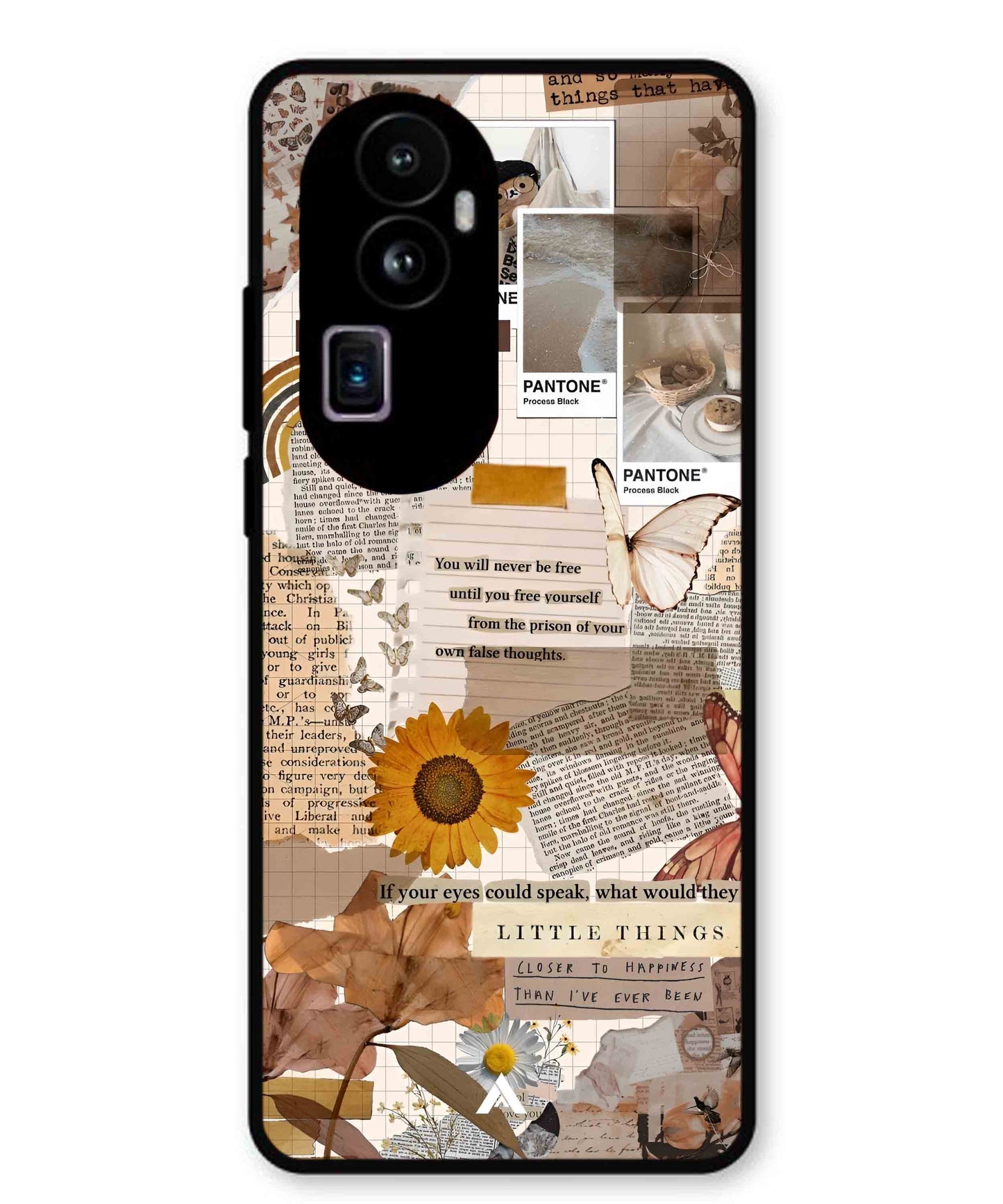 Little Things Metal Back Cover Phone Case for Oppo Reno 10 Pro Plus