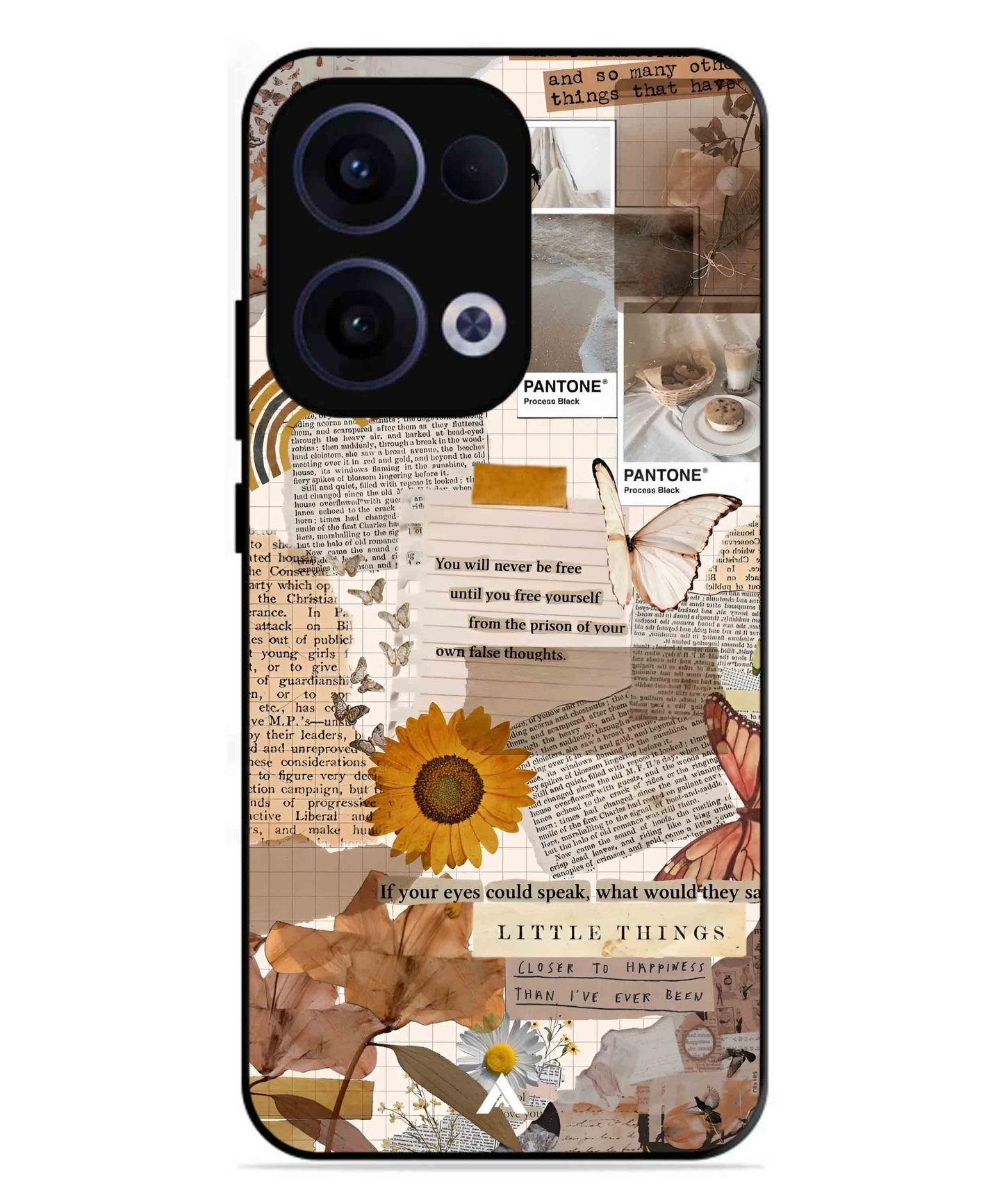 Little Things Metal Back Cover Phone Case for Oppo Reno 13
