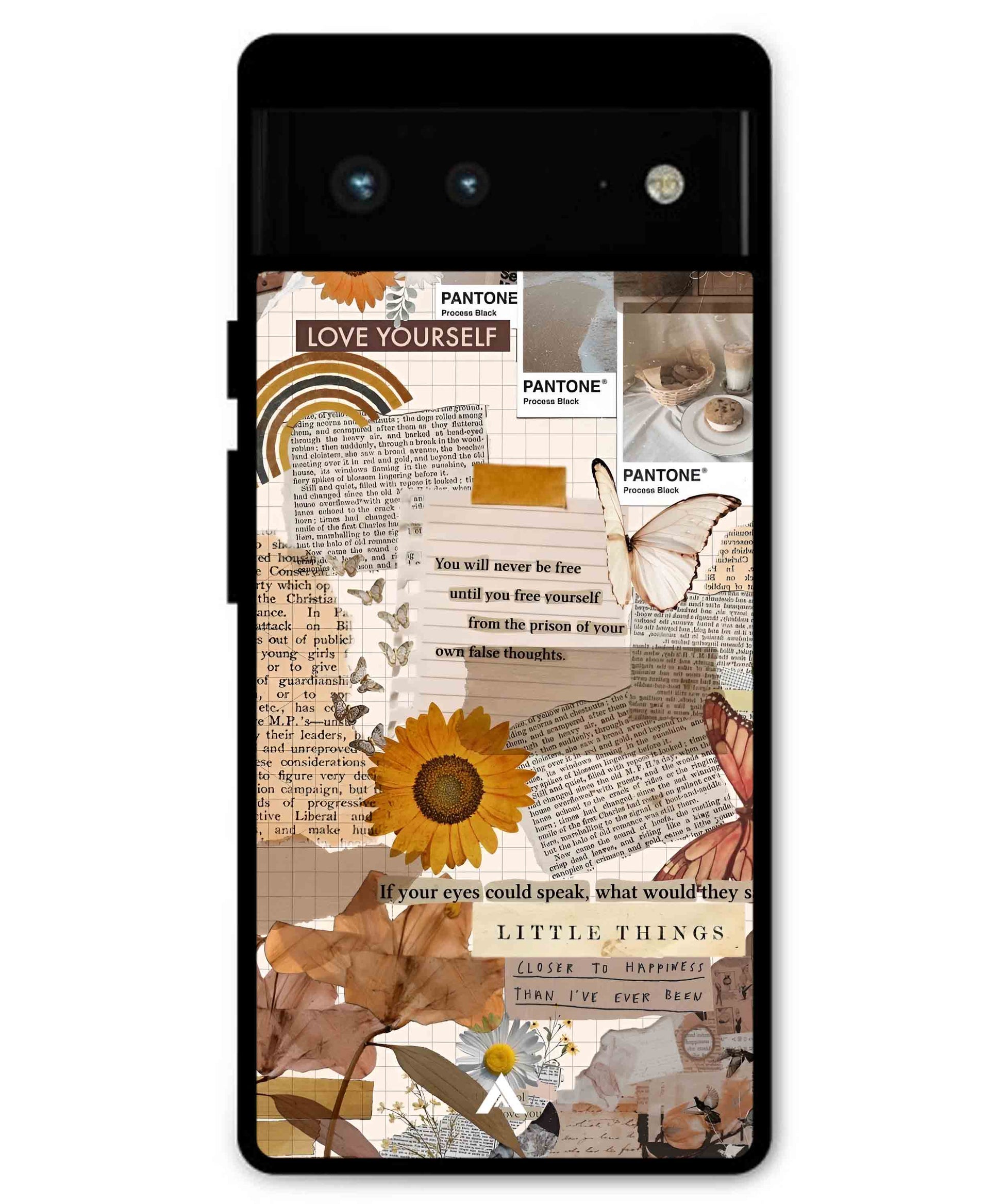 Little Things Metal Back Cover Phone Case for Pixel 6