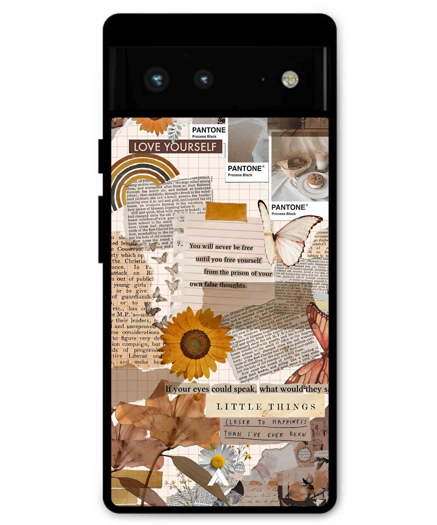 Little Things Metal Back Cover Phone Case for Pixel 7A