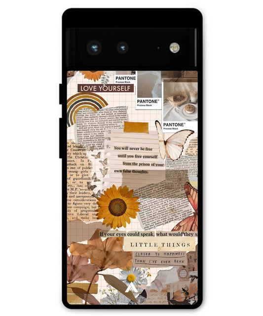 Little Things Metal Back Cover Phone Case for Pixel 7A