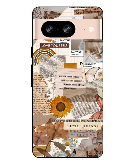 Little Things Metal Back Cover Phone Case for Pixel 8