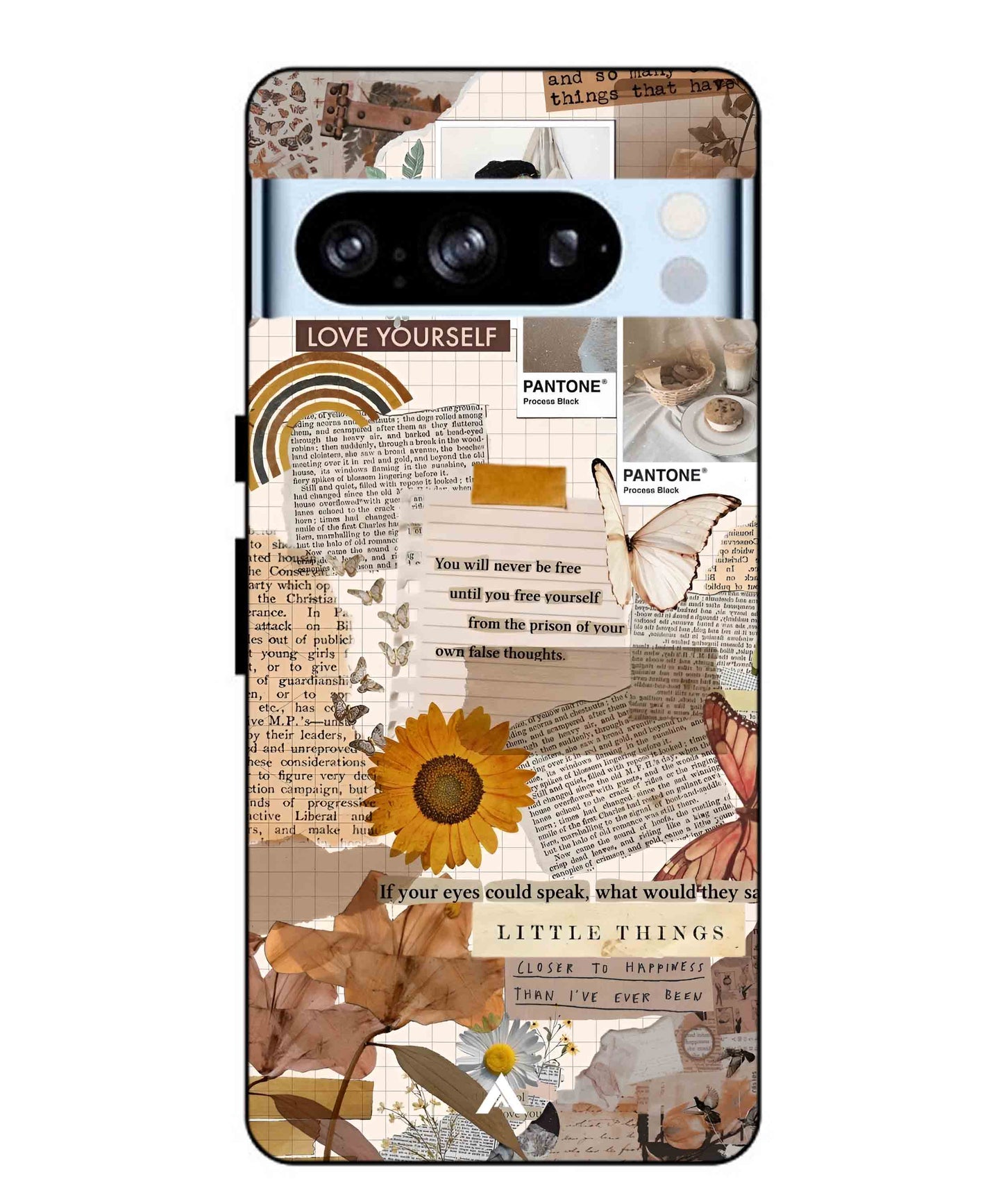 Little Things Metal Back Cover Phone Case for Pixel 8 Pro