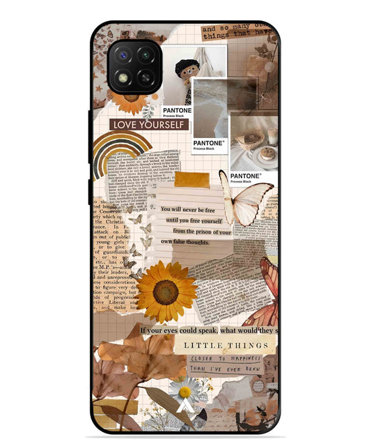 Little Things Metal Back Cover Phone Case for Poco C31