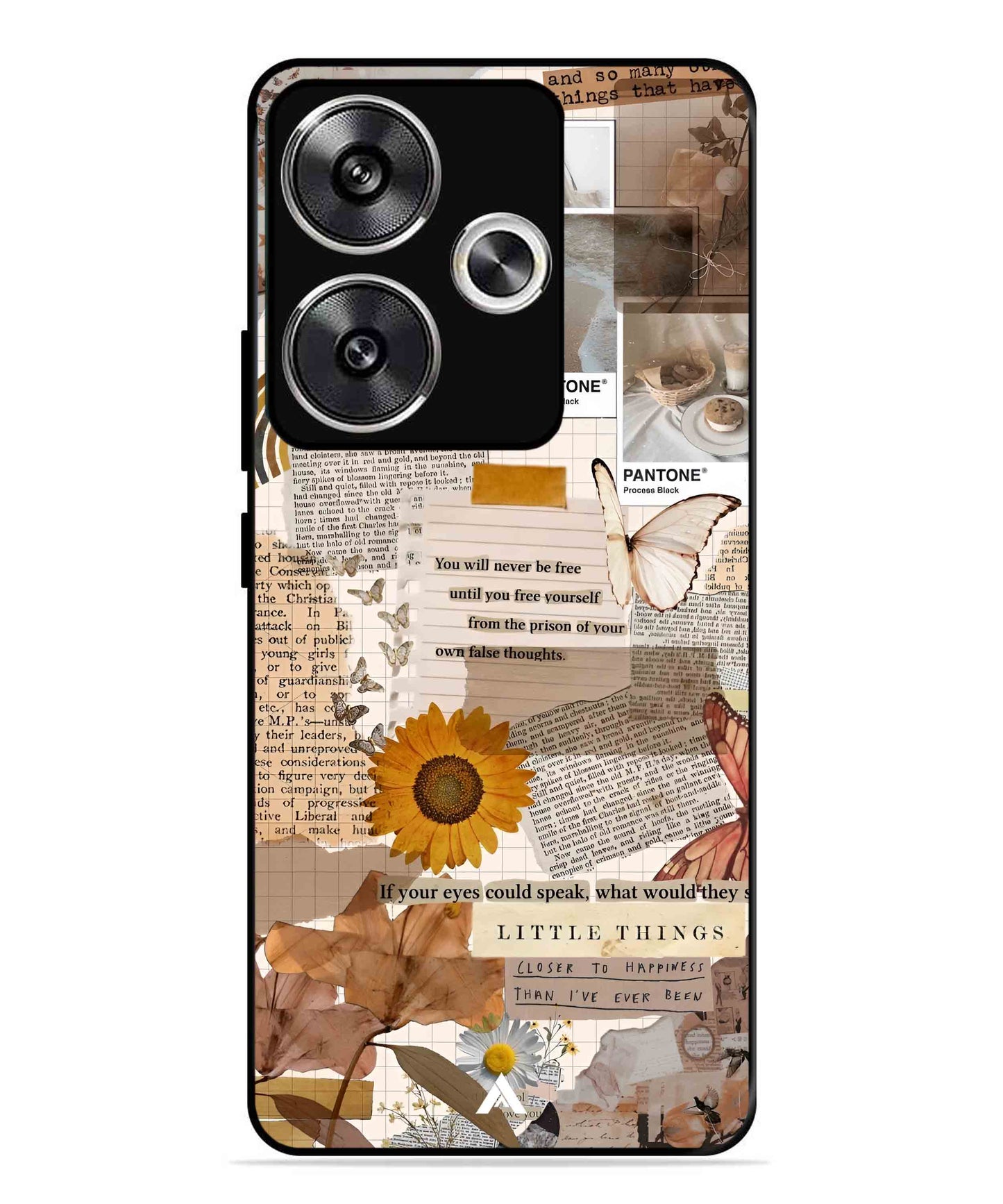 Little Things Metal Back Cover Phone Case for Poco F6