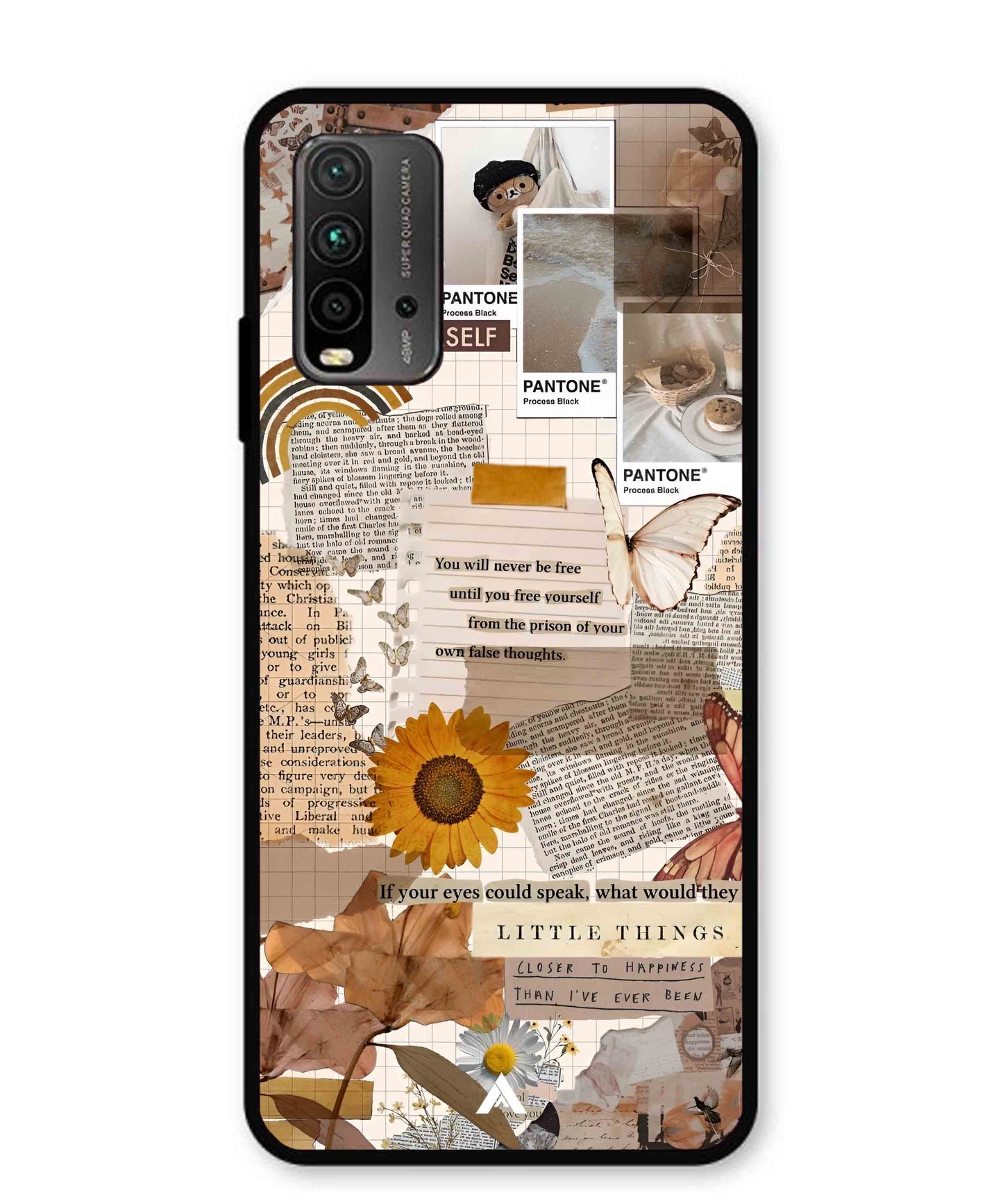 Little Things Metal Back Cover Phone Case for Poco M3