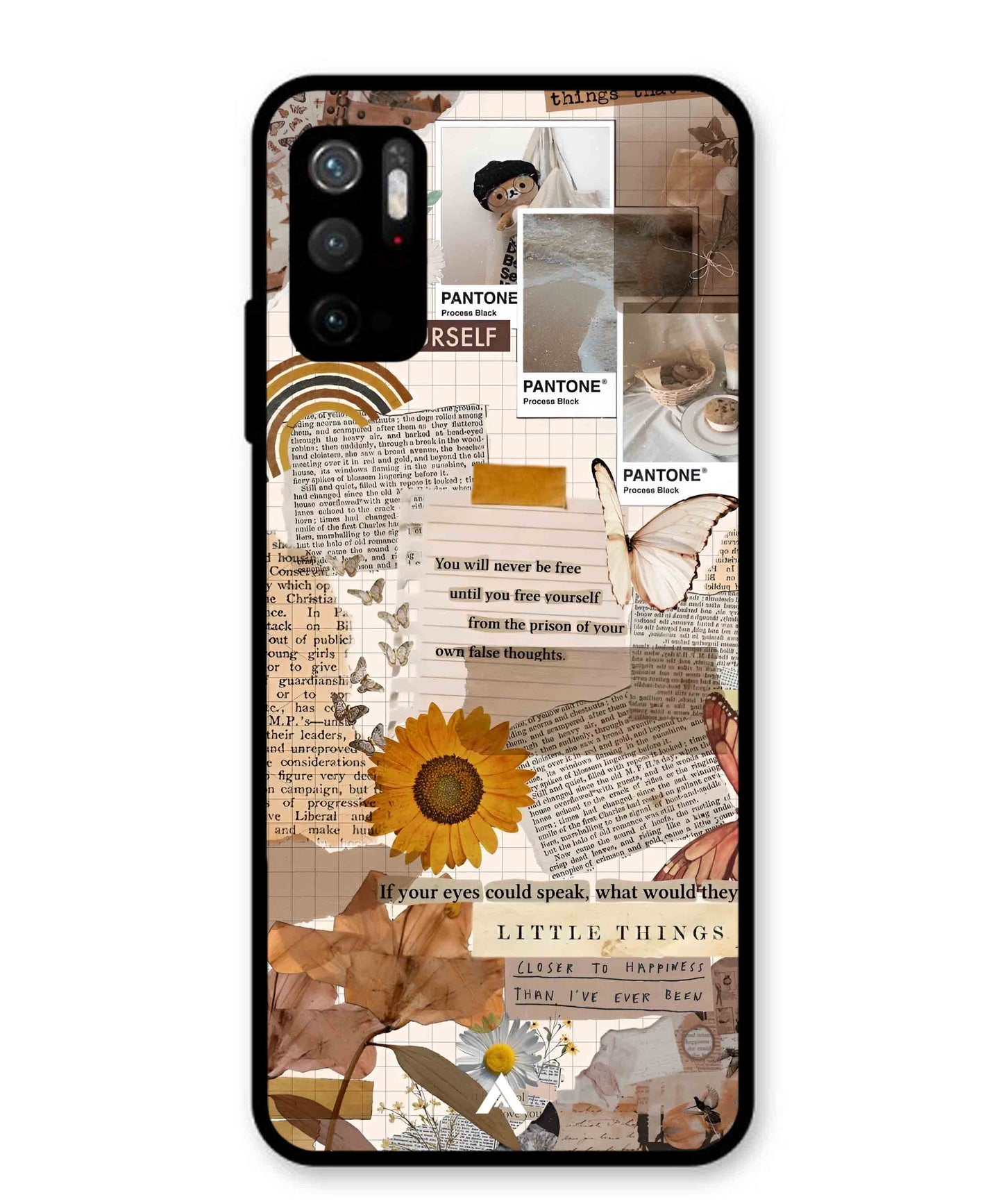 Little Things Metal Back Cover Phone Case for Poco M3 Pro